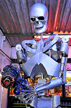 Robocop skeleton, Zimatlan, Oaxaca, southern Mexico, North America