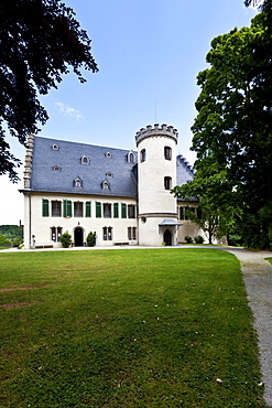 Schloss Rosenau Palace with park, Coburg, Upper Franconia, Bavaria, Germany, Europe