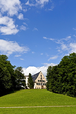 Schloss Rosenau Palace with park, Coburg, Upper Franconia, Bavaria, Germany, Europe