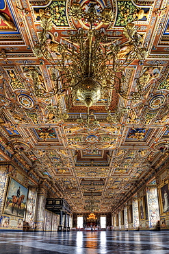 The Great Hall at Frederiksborg Castle, Hillerod, Denmark, Europe