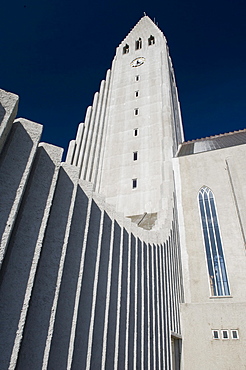 Hallgrimskirkja Church, landmark of Reykjavik, Iceland, Europe