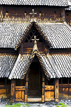 Borgund Stave Church, detail, Norway, Scandinavia, Europe