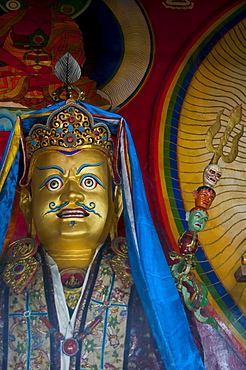 Buddhist statue in a temple, Lhasa, Tibet, Asia