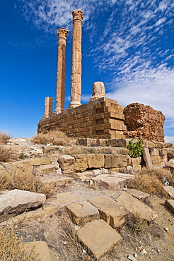 The Roman ruins of Timgad, Unesco World Heritage Site, Algeria, Africa