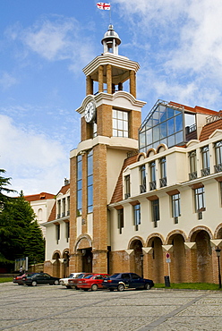 Building in Sighnaghi, Kakheti province, Georgia, Caucasus region, Middle East