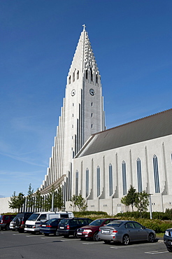 Hallgrimskirkja, Lutheran parish church, town centre, Reykjavik, Iceland, Scandinavia, Northern Europe, Europe