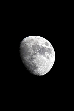 Moon, Luna, half moon, waxing, at night, darkness