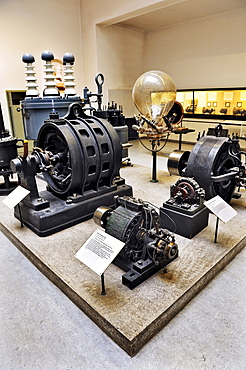 Alternators, Department of Power Engineering, Deutsches Museum German museum, Munich, Bavaria, Germany, Europe