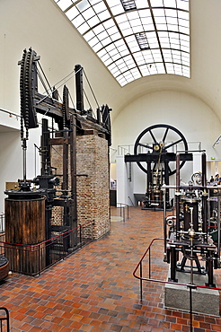 Steam engines section, Deutsches Museum, Munich, Bavaria, Germany, Europe