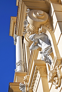 Facade of the town hall of Malaga, Ayuntamiento de Malaga town hall, Malaga, Andalusia, Spain, Europe