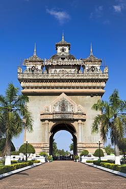 Patuxai Triumphal Arch, Vientiane, Laos, Southeast Asia