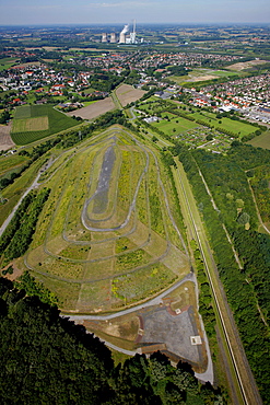 Aerial view, Herringen tip, Hamm, Ruhr area, North Rhine-Westphalia, Germany, Europe