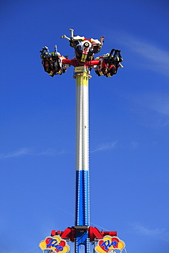 Flip Fly amusement ride at the Oktoberfest, Munich Beer Festival, Munich, Bavaria, Germany, Europe