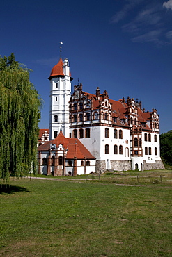 Schloss Basedow Castle, Mecklenburg Switzerland, Mecklenburg-Western Pomerania, Germany, Europe