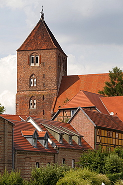 Parish church St. Marien, St. Mary, Plau am See, Mecklenburg Lake District, Mecklenburg-Western Pomerania, Germany, Europe