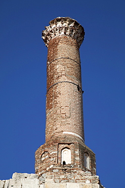 Tower of the Isa Bey Mosque, Selcuk, Lycia, Turkey, Asia