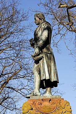 Schiller monument at the Schiller Museum in Marbach am Neckar, Baden-Wuerttemberg, Germany, Europe