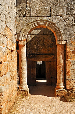 Byzantine ruin at the archeological site of Serjilla, Dead Cities, Syria, Middle East, West Asia