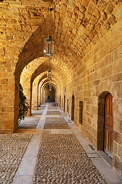 Historic caravanserai, Han, Khan al Franj, Sidon, Saida, Lebanon, Middle East, West Asia