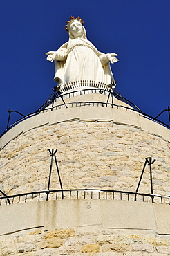 Maronite Our Lady of Lebanon St. Mary statue, Harissa, Lebanon, Middle East, West Asia