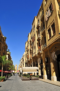 Street in the historic center of Beirut, Beyrouth, Lebanon, Middle East, West Asia