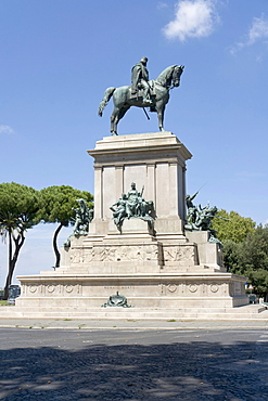 Monument to Giuseppe Garibaldi, by Emilio Gallori, 1895, Piazzale Giuseppe Garibaldi, Janiculum hill, Trastevere ward, Rome, Latium, Italy, Europe