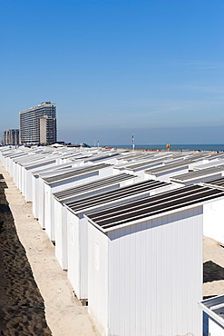 Beach cabins, Ostend, Belgium, Europa