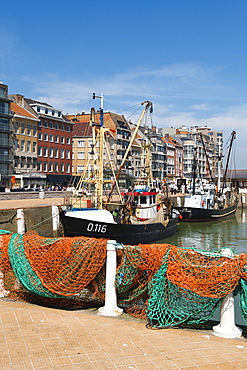 Fishing harbor, Ostend, Belgium, Europa