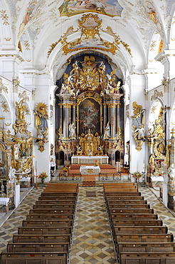 Visitationists convent Kloster Dietramszell, Dietramszell, Upper Bavaria, Bavaria, Germany, Europe