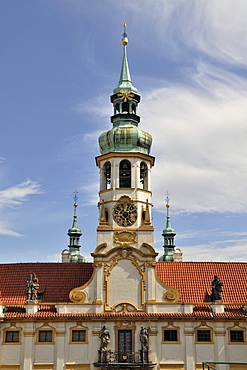 Steeples of Loreta Church, Prague, Czech Republic, Europe