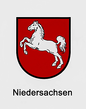 Coat of arms of Niedersachsen, Lower Saxony, federal state of Germany