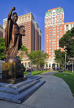 Memorial Monument of Teodore Tomasa, Grant Park, Chicago, Illinois, United States of America, USA, North America