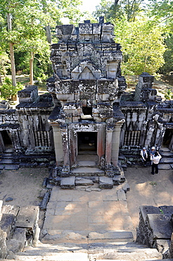 Gopuram of the temple of Ta Keo, Angkor, UNESCO World Heritage Site, Siem Reap, Cambodia, Southeast Asia, Asia