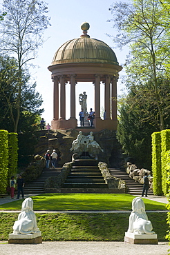 Schloss Schwetzingen Palace, Temple of Apollo in the Palace Gardens, Schwetzingen, Electoral Palatinate, Baden-Wuerttemberg, Germany, Europe