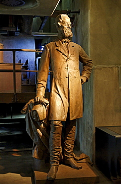 Statue of Alfred Krupp, New Ruhr Museum, Zollverein Coal Mine Industrial Complex, Essen, North Rhine-Westphalia, Germany, Europe