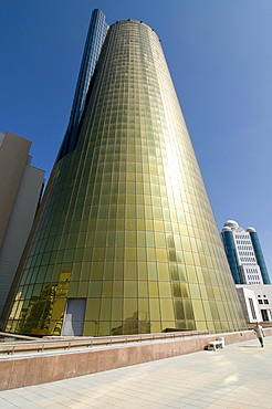 Modern architecture at the Bayterek Tower, Astana, Kazakhstan, Central Asia