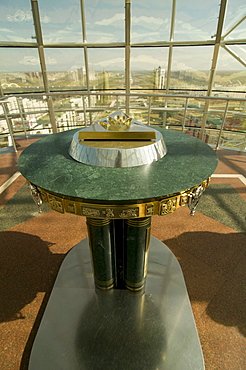 Inside of the Bayterek Tower, landmark of Astana, Kazakhstan, Central Asia