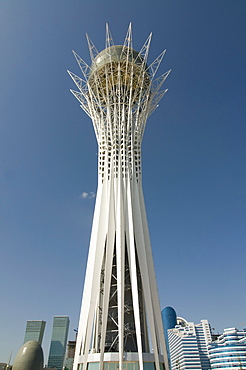 Bayterek Tower, landmark of Astana, Kazakhstan, Central Asia