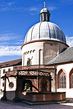 Basilica in the Marienberg fortress, Wuerzburg, Bavaria, Germany, Europe