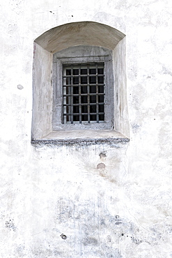 Window in a castle, Wuerzburg, Bavaria, Germany, Europe