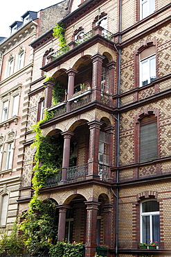 Building facades, Wiesbaden, Hesse, Germany, Europe