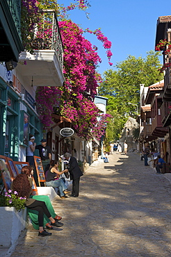 Sarcophagus in the old town of Kas, Lycia, southern coast of Turkey, Western Asia