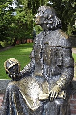 Nicholas Copernicus Monument, Castle Museum of Bishop's Castle, Allenstein, Olsztyn, Mazury, Poland, Europe