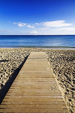 Playa Dorado beach in Playa Blanca, Lanzarote, Canary Islands, Spain, Europe