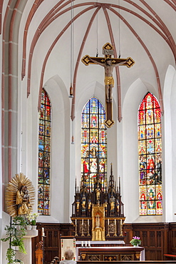 Carmelite Church of St. Aegyd, Bad Reichenhall, Berchtesgadener Land district, Upper Bavaria, Germany, Europe