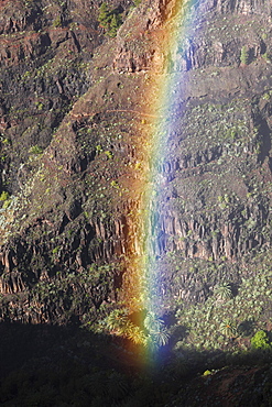 Rainbow, Valle Gran Rey, La Gomera, Canary Islands, Spain, Europe