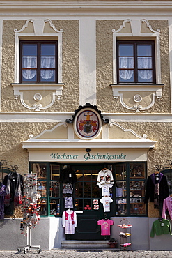 Wachauer Geschenkstube gift shop, Duernstein, Wachau, Waldviertel, Lower Austria, Austria, Europe