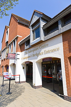 The Shakespeare Centre and Shakespeare's Birthplace Entrance, Henley Street, Stratford-upon-Avon, Warwickshire, England, United Kingdom, Europe