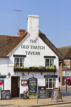 The Old Thatch Tavern, Rother Street, Stratford-upon-Avon, Warwickshire, England, United Kingdom, Europe