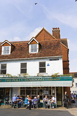 The Polly's Tearooms, The Maltings, Salisbury, Wiltshire, England, United Kingdom, Europe